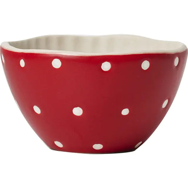 Nordic Style Ceramic Red Mushroom Tableware Cup