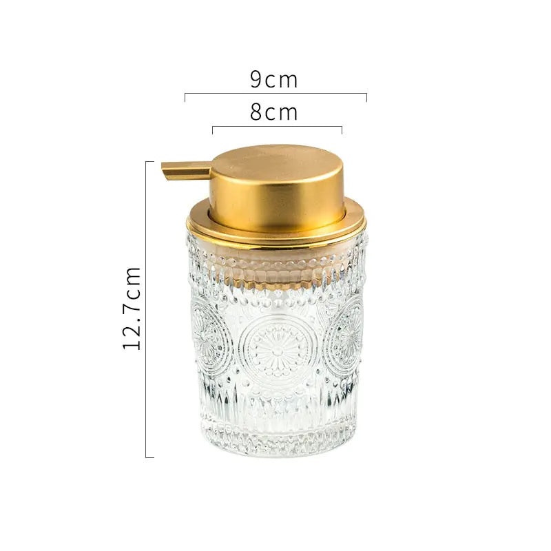 European Glass Soap Bottle