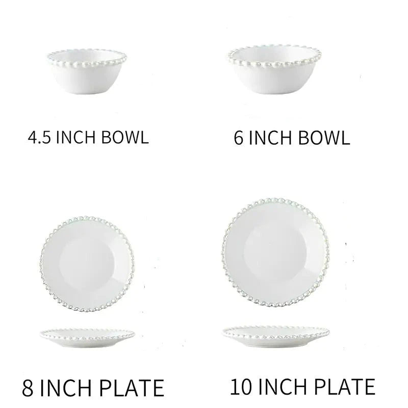 Ceramic Tableware Set Nordic Pearls