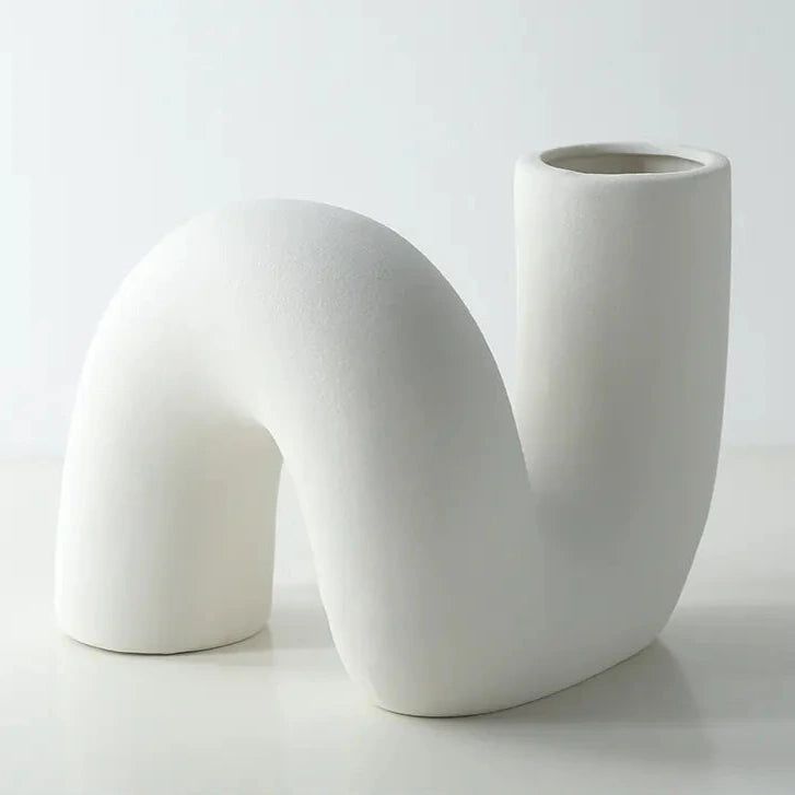 Nordic Ceramic Vase for Dried Flowers - Minimalist Decor