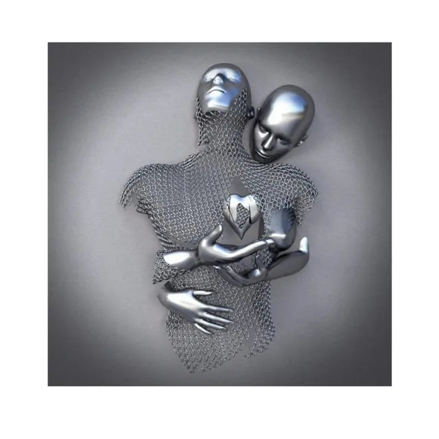 Metal Figure Statue Art Canvas