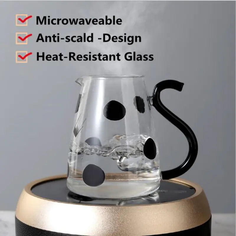 Cute Cow Heat-Resistant Glass Jug