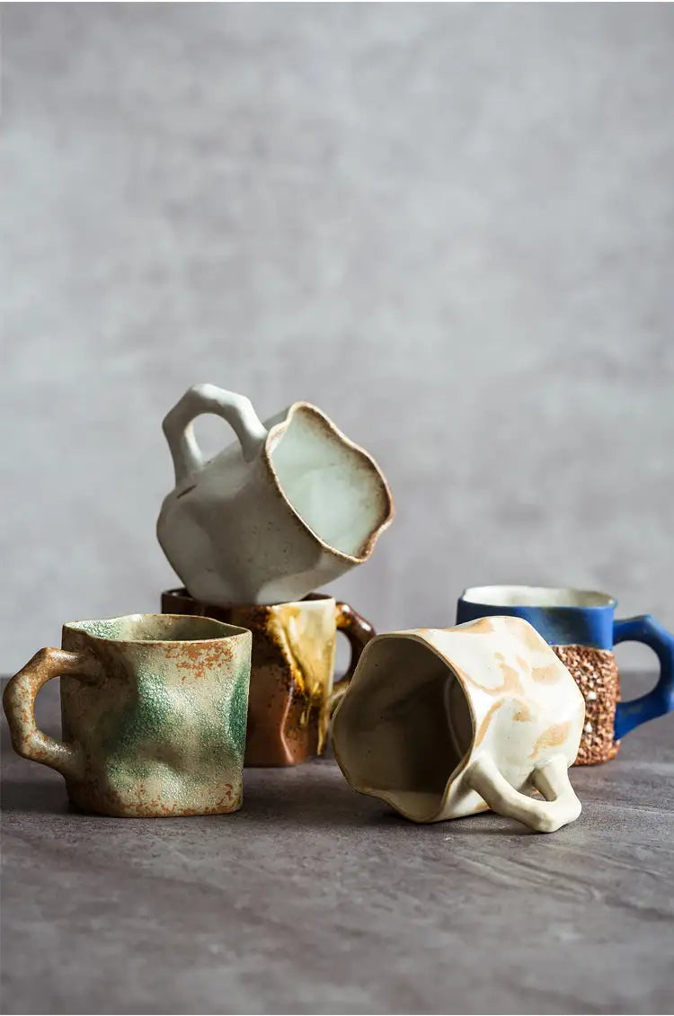 Uniquely Shape Ceramic Tea & Coffee Cups