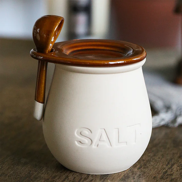 Ceramic Spice Bottle with Lid