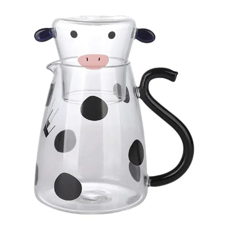 Cute Cow Heat-Resistant Glass Jug