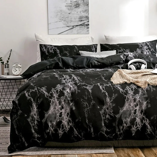 Printed Marble Bed Sets