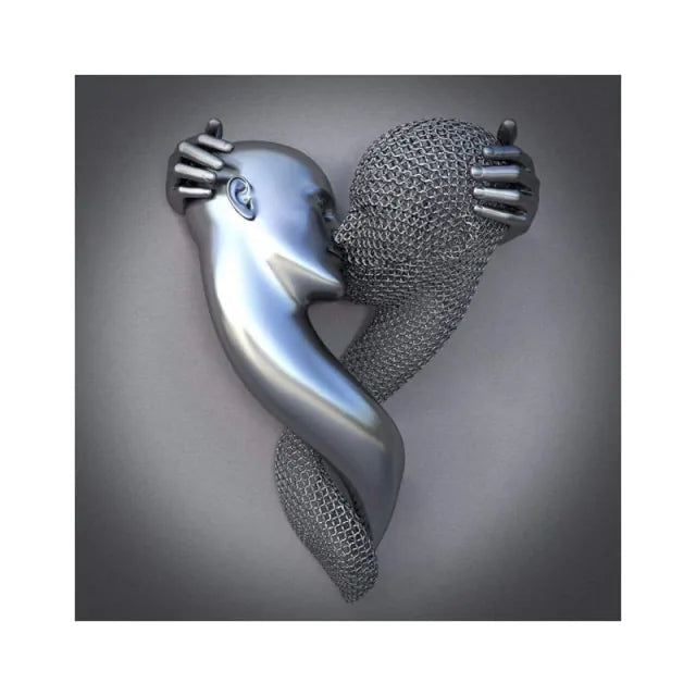 Metal Figure Statue Art Canvas