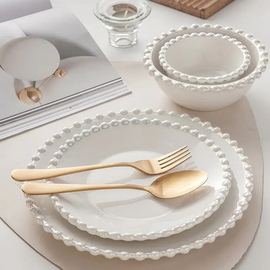 Ceramic Tableware Set Nordic Pearls