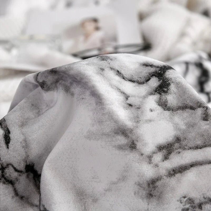 Printed Marble Bed Sets