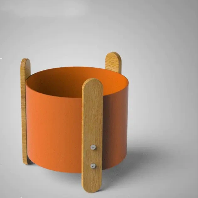 Nordic Iron Planter with Creative Minimalist Design