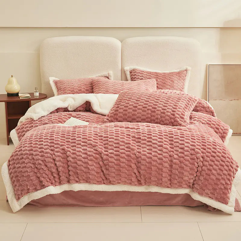 Cozy 4-Piece Fleece Bedding Set for Fall/Winter 2023