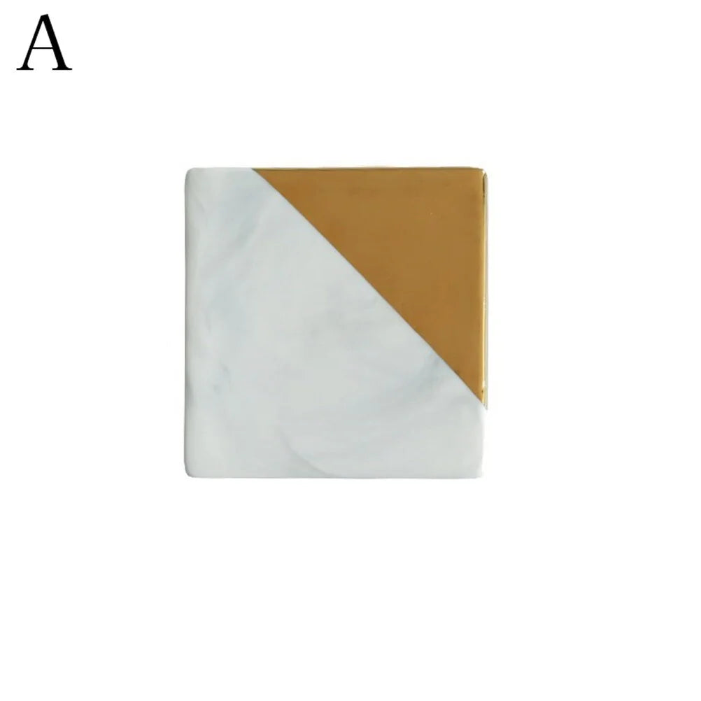 Gold Marble Ceramic Coaster
