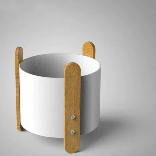Nordic Iron Planter with Creative Minimalist Design