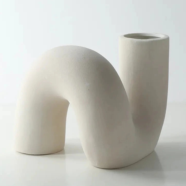 Nordic Ceramic Vase for Dried Flowers - Minimalist Decor
